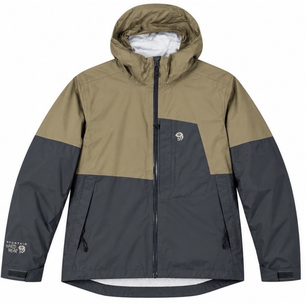 New Mountain Hardwear Jacket M Colorblock Hooded Full Zip Waterproof Gorpcore